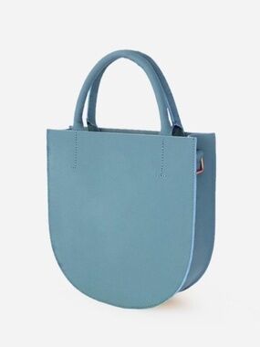 Minor History The Arc Convertible Leather Crossbody Bag in slate blue